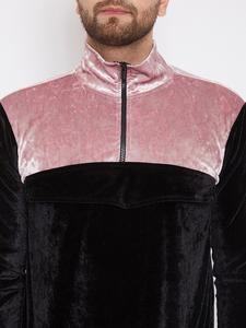 Nuevo chándal de invierno con retazos de color bloqueado Diseño de manga larga con capucha y puños acanalados con cremallera completa tapeta chándal - Product Image 6