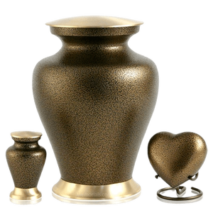 Brassworld Inde adulte Style américain urne funéraire ensemble comprend laiton et bois coeur souvenir et urne de crémation - Product Image 4