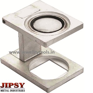 Loupe pliable à main libre, loupe grossissante à main libre, lentille 10x pour l'inspection des textiles, des optiques et des bijoux - Product Image 6