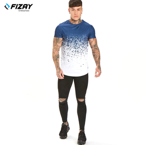 T-shirts pour hommes de haute qualité en gros Conception personnalisée Poids lourd 220 GSM pour T-shirts à impression bouffante - Product Image 5