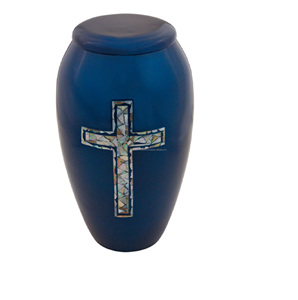 Urna de cremación Urnas funerarias para adultos de alta calidad con acabado de mármol Urna de cenizas humanas al por mayor con rayas de Peltre - Product Image 6
