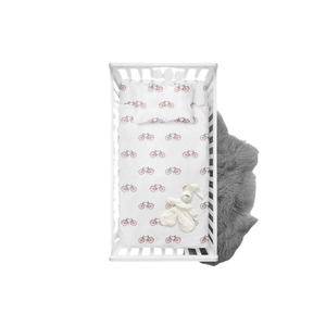 Personnalisé 100% Coton Mousseline Bébé Drap Housse De Berceau Portable Plié Floral Dot Rayé Feuilles De Noël Gonflable Dessin Animé Animal - Product Image 1