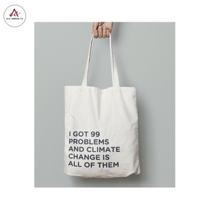 Premium Quality Customized Design <b>Medium</b> Size Cotton Canvas Reusable Printed Tote <b>Bags</b> for Global Purchasers' Promotion Usage - Product Image 1