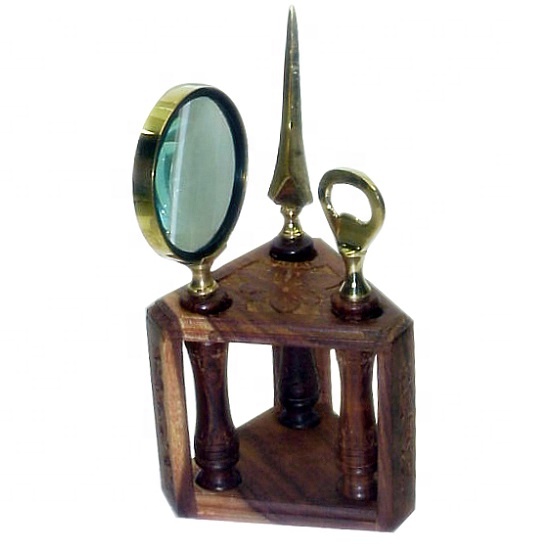 Увеличение стекла с резаком-конвертом и открывалкой для бутылок в уникальном дизайне столовая посуда для чтения увеличение с подставкой хорошо отполированное