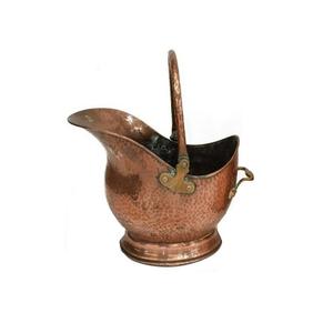 Seau à charbon en cuivre avec pieds et poignées en laiton, seau de stockage de charbon de la plus grande qualité pour une utilisation en extérieur et en intérieur - Product Image 4