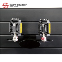 Support mural à lamelles SWIFT COURSER avec revêtement en poudre, personnalisable, portable, multifonctionnel, pour l'affichage de vélos de montagne en intérieur