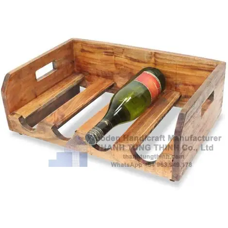 Espositore per vino in legno di legno più votato per WhatsApp all'ingrosso: + 84 961005832