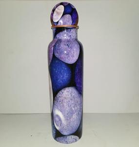 Bouteille d'eau en cuivre pur avec autocollant vert Antique, 1 pièce, Thermos isolé anti-fuite fait à la main pour accessoires de Bar 28 OZ - Product Image 5