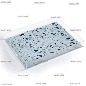 Plateau de service alimentaire en acrylique au design classique, qualité exclusive, forme rectangulaire, plateau de service alimentaire à vendre - Product Image 3