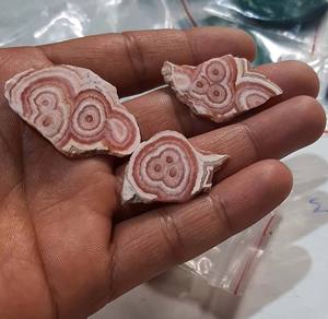 Rhodochrosite ธรรมชาติ Cabochon Slice อัญมณี - Product Image 3