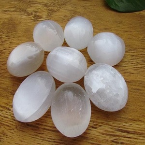 Pierre précieuse naturelle polie de la meilleure qualité, pierre de palmier en cristal, pierre de palmier de guérison, vente en gros; Grossiste - Product Image 2