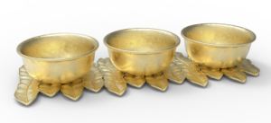 Bol à noix en acier inoxydable et en bois de qualité supérieure, moderne, tendance, très vendu, pour les mariages et les fêtes, look moderne et élégant - Product Image 2