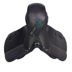 Sillín de salto sintético intercambiable, autoajustable, 17 ", 17,5", 18 ", marrón, negro, Inglés - Product Image 3