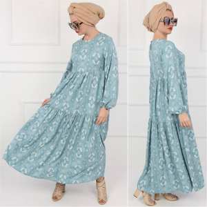 Nouvelle collection : Ensemble robe à motifs pour femme, vêtements islamiques turcs, Abaya Kaftan, mode islamique arabe de Dubaï, robes turques - Product Image 6