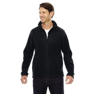 Veste décontractée coupe-vent en polaire polaire à blocs de couleur pour homme en laine/polyester en gros avec étiquette personnalisée - Product Image 3