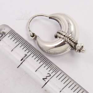 Women's Fashion Gold Plated <b>Rhodium</b> Plated Solid 925 Sterling Silver Hoop <b>Earrings</b> Plain No Stone Wholesale - Product Image 3