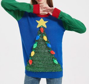 Pull personnalisé à manches longues, tricoté en acrylique, pour hommes, pull-over de noël, personnalisé, vacances, hiver - Product Image 4