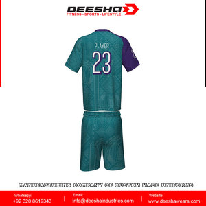 Uniformes de sport unisexes personnalisés de haute qualité en gros, 100% polyester, imprimés, résistants à l'eau, antibactériens, sans couture, séchage rapide - Product Image 4