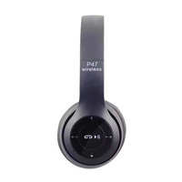 BH47 Factory Earbud Disko Senyap, Earphone Stereo Over-Ear Murah dan Kabel Tv untuk Headphone Nirkabel Android P47
