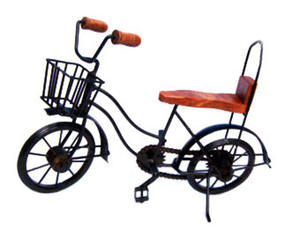 Vintage Antique Two Seater Wrought Iron Bicycle for Sale <b>Home</b> Decorative Accessories Cycles <b>Bikes</b> and Scooters - Product Image 2