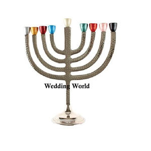<b>Brass</b> Menorah Superior Quality Handmade Designer Wholesale <b>Candle</b> <b>Holder</b> Customized Size Decorative Luxury <b>Candle</b> Stand - Product Image 4