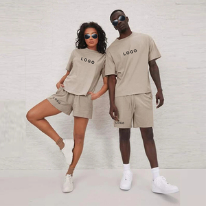 OEM High Quality Custom Unisex Sublimation Sportswear Casual 2-Piece Sweatsuit <b>Set</b> <b>Plus</b> <b>Size</b> Reversible Track Shorts <b>Jogger</b> - Product Image 4