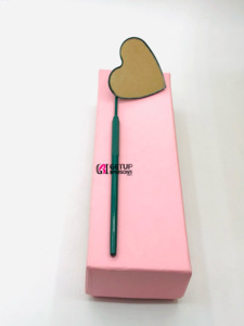 กระจกต่อขนตาสีเขียว Kelly สำหรับมืออาชีพกระจกออกแบบรูปหัวใจพร้อมโลโก้ของคุณเอง - Product Image 4