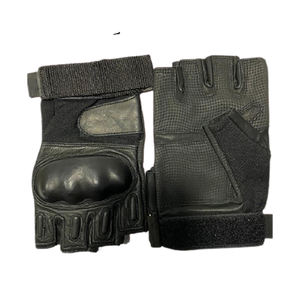 ถุงมือไมโครไฟเบอร์แบบปรับได้สำหรับผู้ชาย,ถุงมือยุทธวิธีแบบครึ่งนิ้วเพื่อการป้องกันแบบแข็งสำหรับกลางแจ้ง - Product Image 6