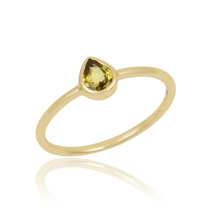 <b>Top</b> quality gold plated 925 sterling silver lemon quartz gemstone <b>ring</b> wholesale ready stock - Product Image 1