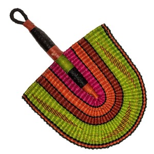 Ventilador Bolga de Pared, Tejido de Pasto Marino, Estilo Abstracto, Colorido, Rústico, Bohemio, Multifuncional, Precio Económico, Superventas - Product Image 1