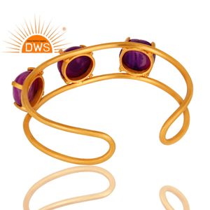 Último diseño hecho a mano, brazalete de piedras preciosas Druzy púrpura Natural para mujer, joyería de moda para mujer, regalo para ella - Product Image 4