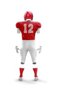 เสื้อเจอร์ซีย์ซ้อมฟุตบอลอเมริกันคุณภาพพรีเมี่ยมเสื้อแขนสั้นซับลิเมชันพิมพ์ลายฟรีไซส์ใหญ่พิเศษ - Product Image 5