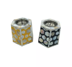 Bakhoor Mubkhar ชุดทำจากเรซิ่น3ชิ้นและทำจากไม้รูปทรงสี่เหลี่ยมผืนผ้าใช้เป็นของใช้ในบ้านโรงแรมร้านอาหารที่มีพรสวรรค์ในการตกแต่งงานเทศกาล - Product Image 3