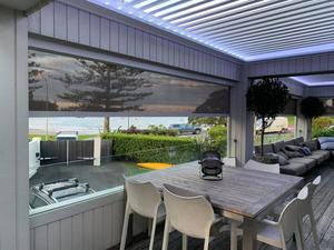 Ventana de pista de cremallera para exteriores, impermeable, rodillo <span class=keywords><strong>el</strong></span>éctrico motorizado inteligente, binoculares, sombra - Product Image 3