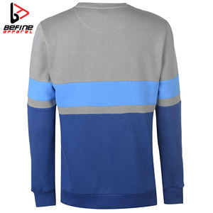 Custom Logo Prints Embroidery Sweatshirt Cotton Crew Neck <b>Jumper</b> Oversize Hoodie Men Crewneck <b>Pullover</b> Colorblock Sweatshirt - Product Image 2
