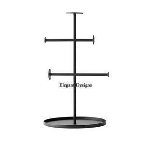 Expositor de Joyería de Metal con Recubrimiento de Polvo Negro, Expositor de Collares de Mesa Duradero y Ecológico, Calidad Superior, Más Vendido - Product Image 1