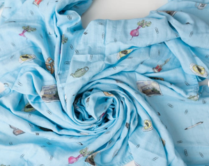 100% Organic Cotton Baby <b>Muslin</b> Swaddle Blanket - Product Image 2