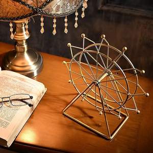 Vajilla decorativa de hierro en forma de humana, artículos de decoración, alambre negro con Bol verde para mesa, muestra decorativa - Product Image 2