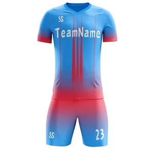 ชุดฟุตบอลแขนสั้นคอวีระบายอากาศสำหรับผู้ชายและเยาวชน - Product Image 1