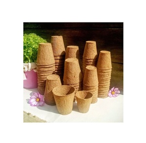 Pot en fibre de coco naturel non toxique pour jardin de plantes et utilisation en extérieur prix bon marché en gros du Vietnam - Product Image 3