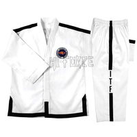 Seragam Taekwondo ITF Profesional Dobok dengan Bordir Custom untuk Dewasa