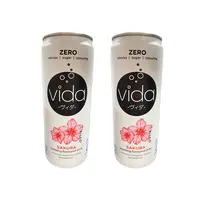 Sakura avec saveur de fleur de cerisier Vida Zero, boisson scintillante, Soda, avec conception japonaise, nouveau produit 2022