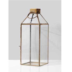 Designer Stainless Steel Lantern Wedding <b>Party</b> <b>Decoration</b> Metal Candle Holder 2023 Shiny <b>Gold</b> Finished Lantern Glass Lantern - Product Image 2