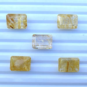 การออกแบบที่ไม่ซ้ำกันที่มีคุณภาพสูงธรรมชาติทอง Routile เครื่องประดับที่ทำด้วยมือทำให้ราคาขายส่งโรงงาน - Product Image 1