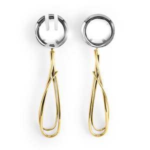 Stylish Marble-Handled <b>Tongs</b> Set of 2 Premium Design for <b>Serving</b> and Handling Elegant and Durable Kitchen Tool - Product Image 4