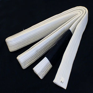 Ceinture Jiu jitsu en sergé, fait sur mesure, 100% coton doux de haute qualité, avec logo personnalisé, vente en gros - Product Image 2