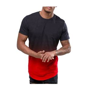 เสื้อยืดผ้าฝ้าย100% สำหรับผู้ชายเสื้อแบบลำลองระบายอากาศได้ดีสีพื้น - Product Image 4