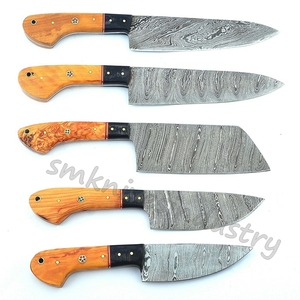 05ชิ้นมือทำดามัสกัสครัวชุดมีดเชฟ (Smk1928) - Product Image 4