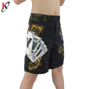 Pantalones cortos de boxeo de Guerrero amarillo para hombre para Fitness Muay Thai MMA-Ropa de artes marciales - Product Image 6