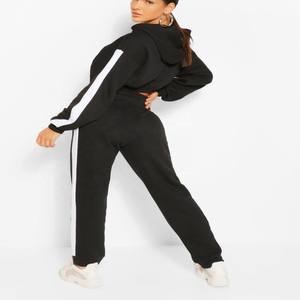 Chándal de invierno personalizado para mujer 2021, venta al por mayor, conjuntos deportivos sencillos para correr con logotipo para adultos - Product Image 5